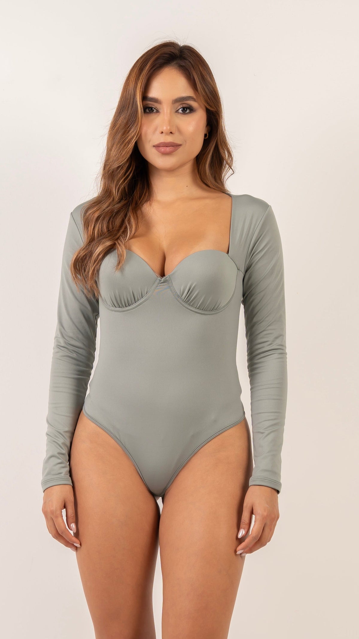 Body Amanda color rosa pastel para mujer