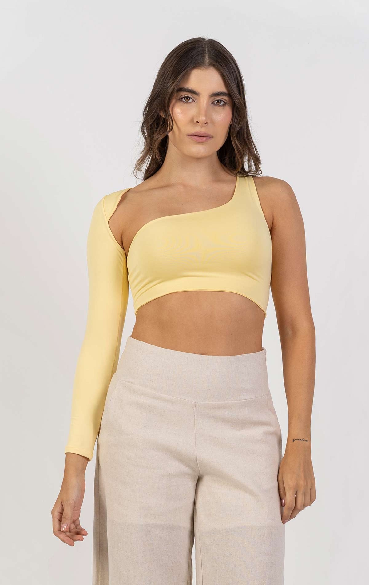 Crop Top Emma color rosa barbie para mujer