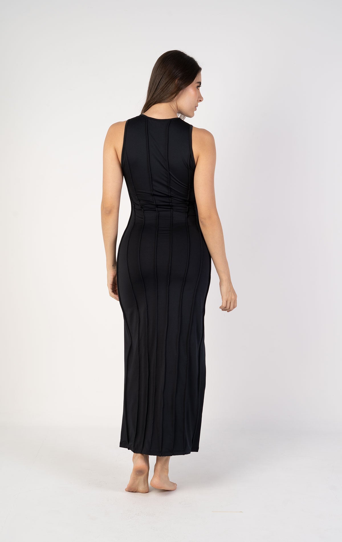 Vestido Barb color vino para mujer