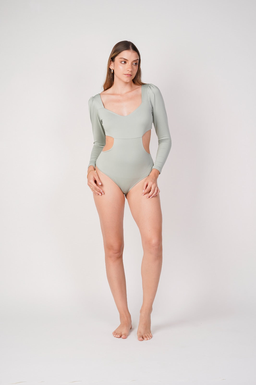 Body Leidy color marfil para mujer