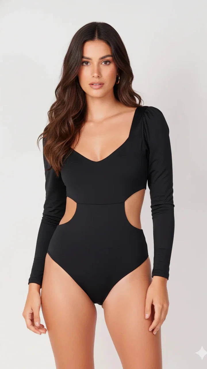 Body Leidy color negro para mujer