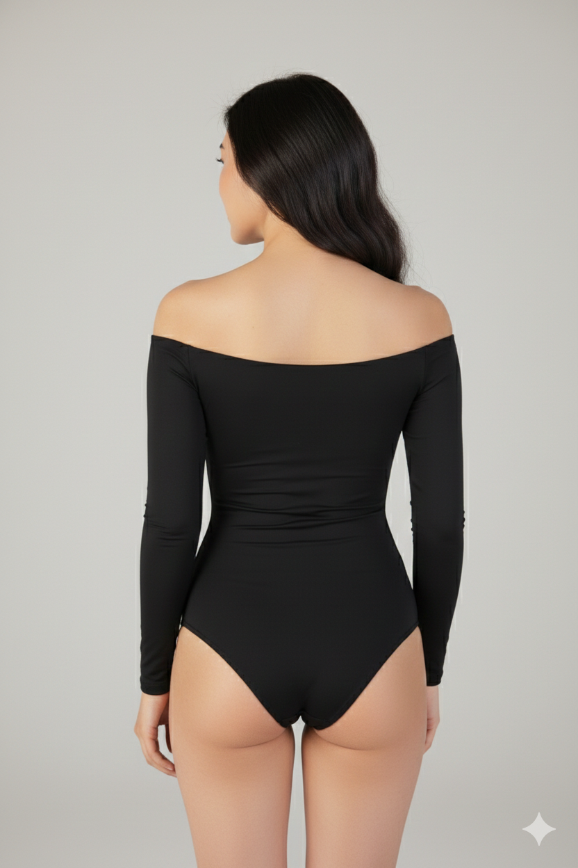 Body Martina color negro para mujer